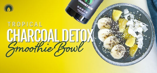 Tropical Charcoal Detox Smoothie Bowl