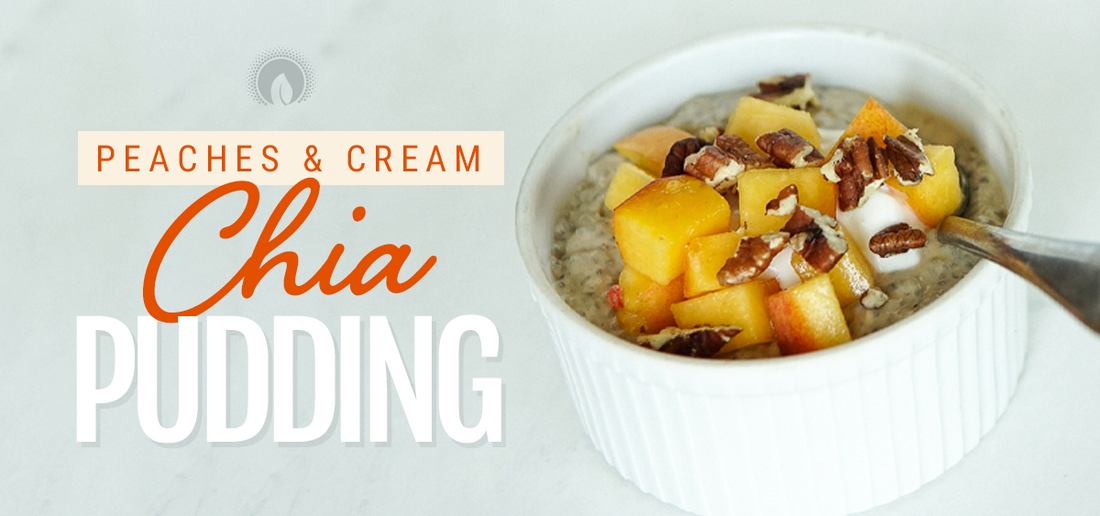 Peaches and Cream Chia Pudding