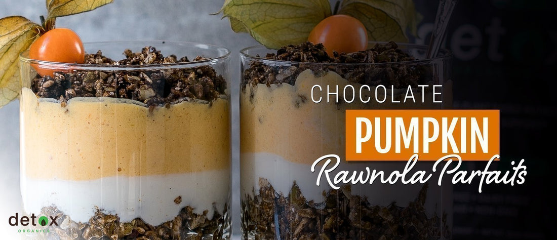 Chocolate Pumpkin Rawnola Parfaits